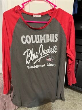 '47 Gray Tee with Red Trim